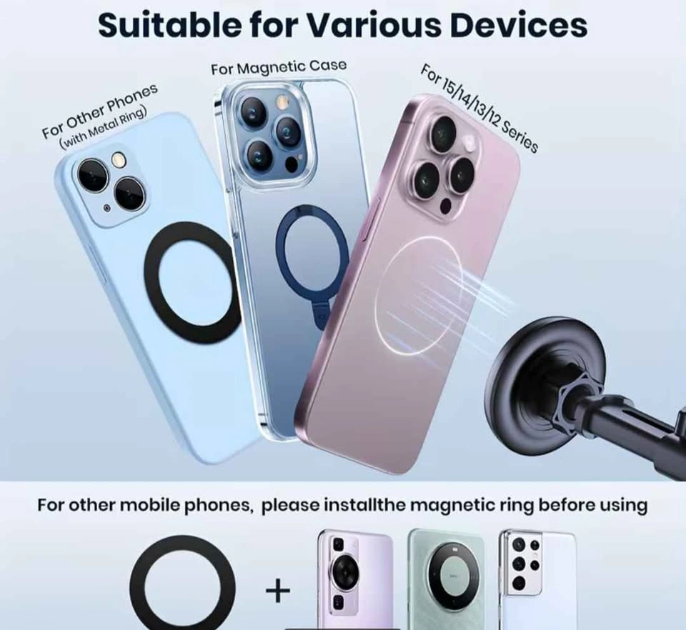 TOPK Car Phone Holder - Strong Suction Cup Mount - photo 3
