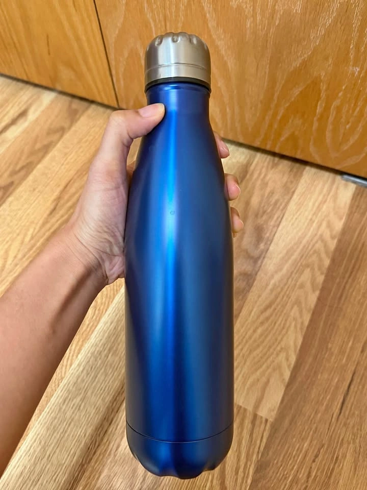 New Blue Stainless Steel Water Bottle - 17oz / 500ml