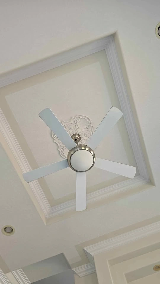 5-Blade Ceiling Fan with Integrated Light and remotes