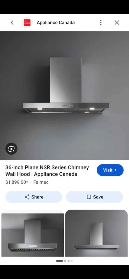 Falmec Plane Wall Range Hood 36” (90 cm) 500 CFM - photo 3