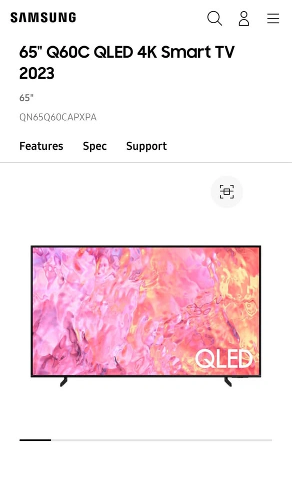 Samsung 65” Q60C QLED 4K Smart TV (2023) – $500 - photo 2