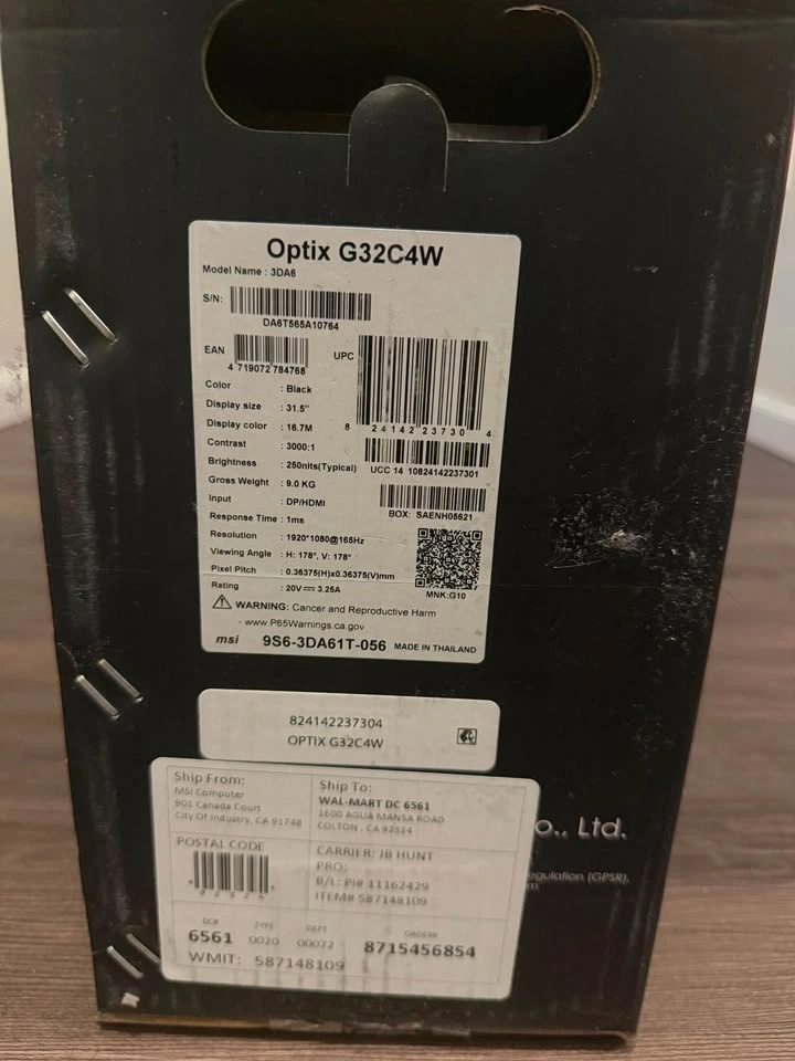 MSI Optix G32C4W 32” Curved Gaming Monitor | 165Hz | 1ms - photo 2