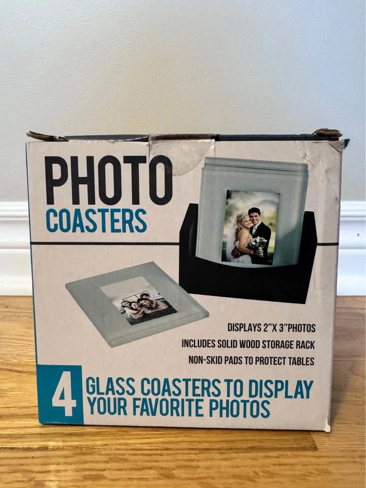 NEW Photo coasters, set of 4 - photo 2
