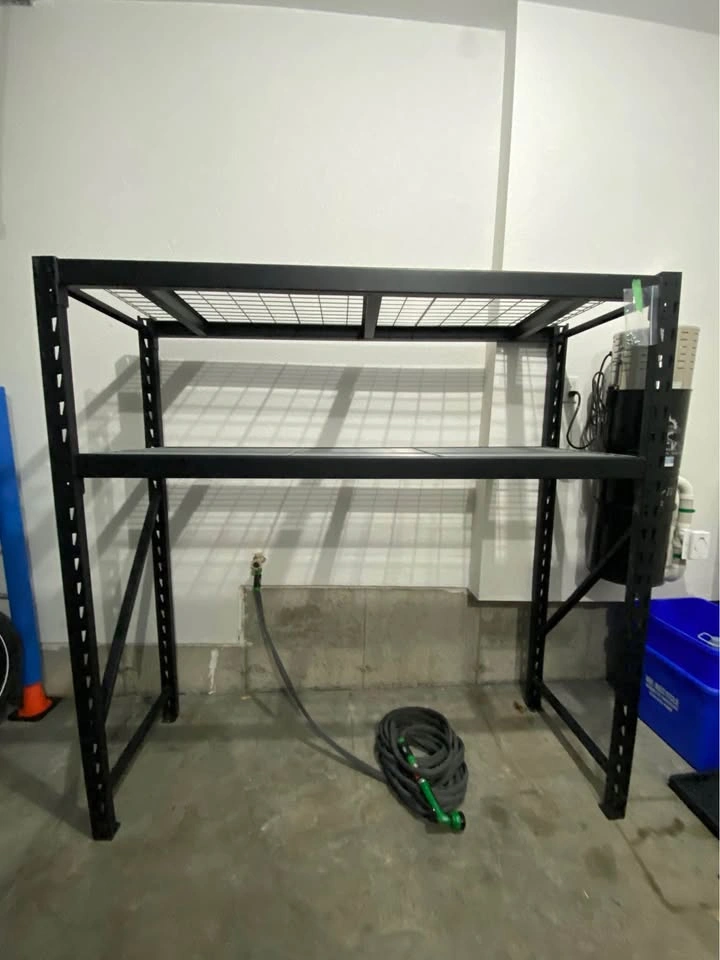 Heavy Duty 2 Tier Metal Shelf - 6ft x 6ft x 2ft - photo 3