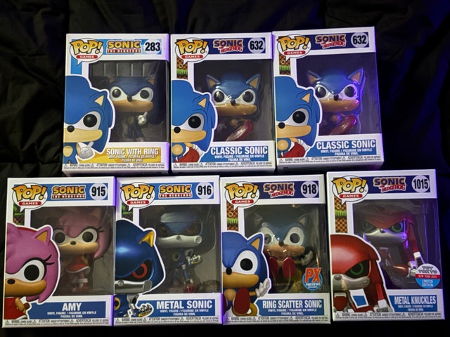 Funko Pop Sonic the Hedgehog Figure Collection