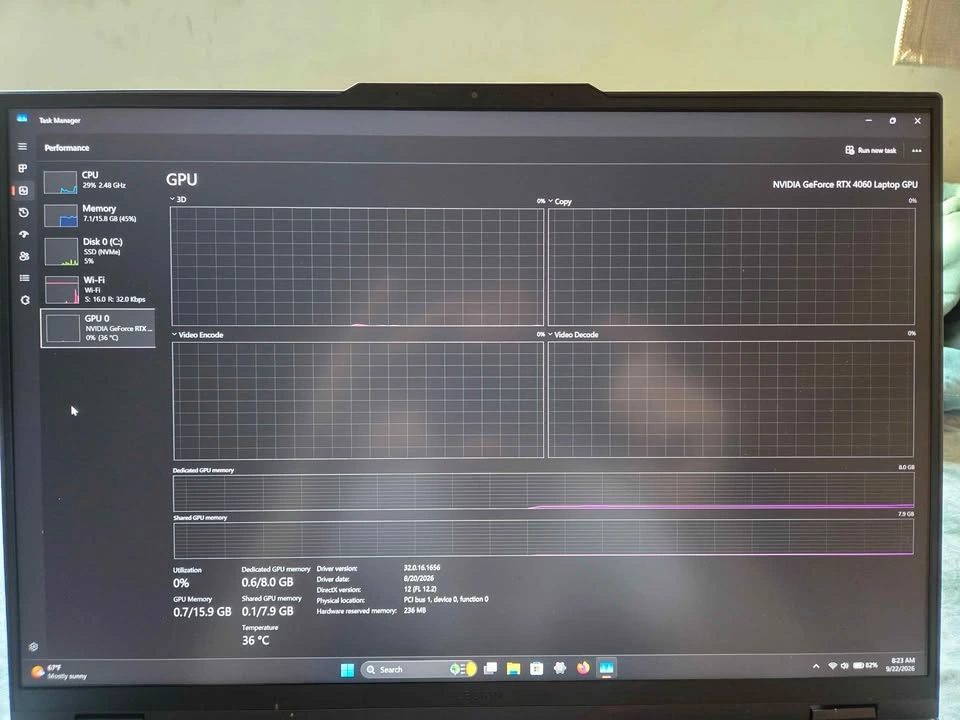 FULL POWER RTX 4060 Lenovo Legion Pro 5i Gaming Laptop - photo 2