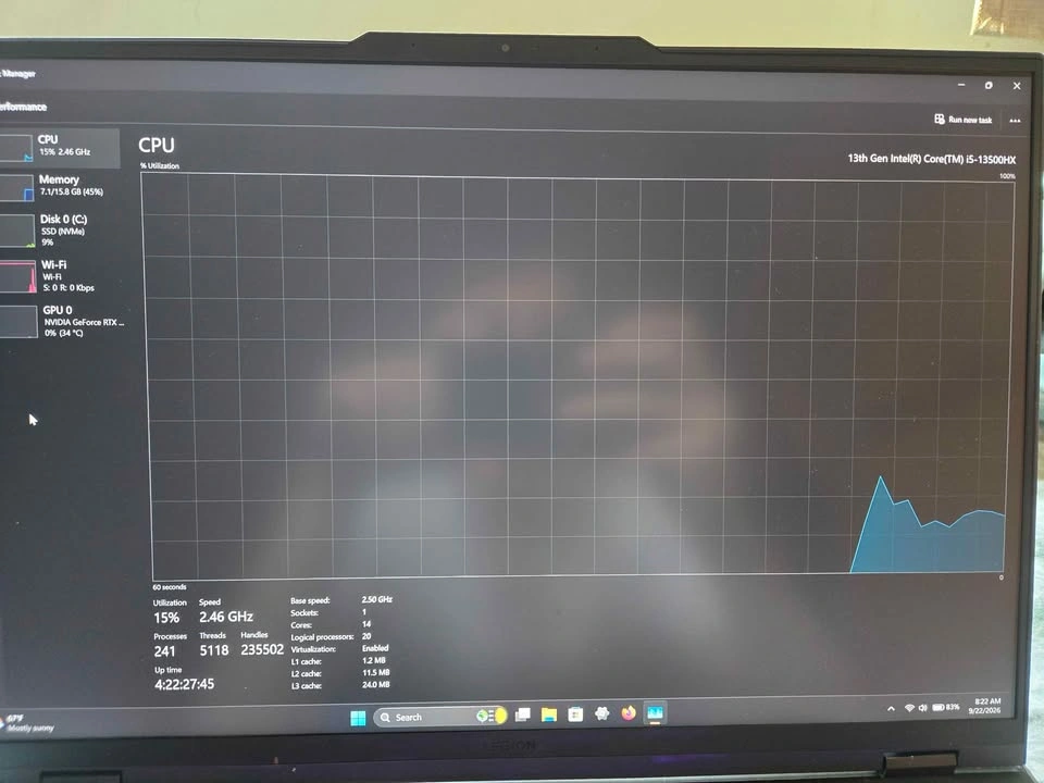 FULL POWER RTX 4060 Lenovo Legion Pro 5i Gaming Laptop - photo 3