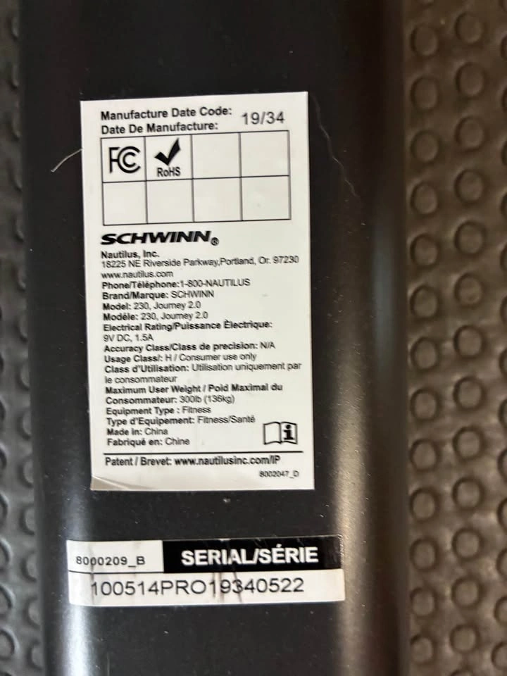 Schwinn 230 Recumbent Exercise Bike + Heavy-Duty Floor Mat - photo 5