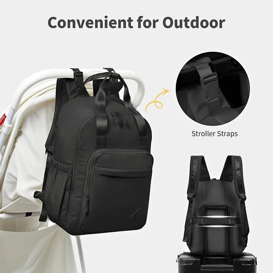 New~Travel Diaper Backpack W/ Insul Pockets, Changing Pad thumbnail