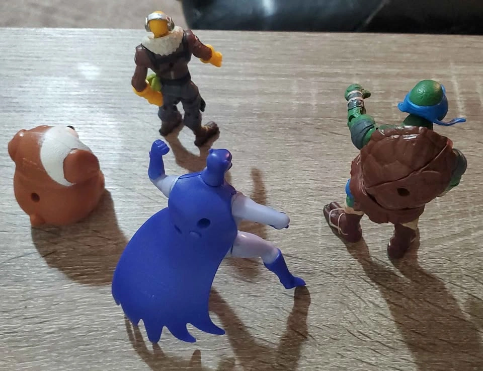 Batman, TMNT Leonardo, and Fortnite Raptor Action Figures - photo 5