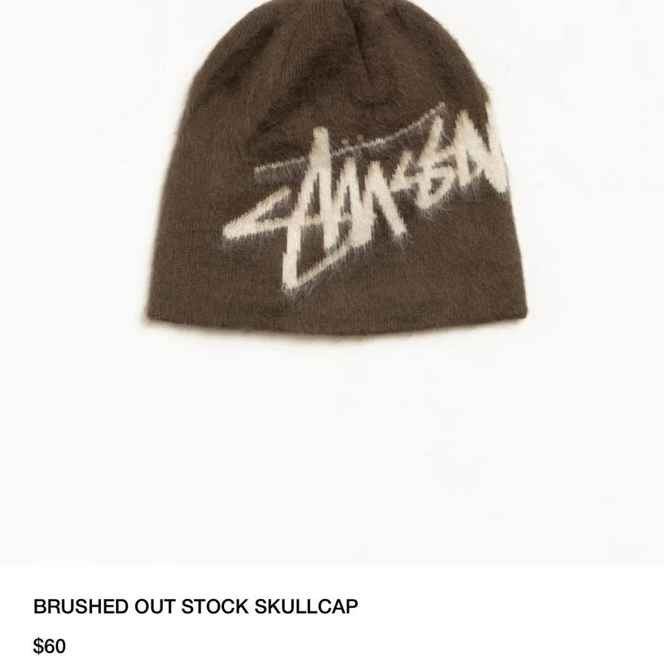 Stüssy Brushed Out Stock Skullcap - Brown - photo 4