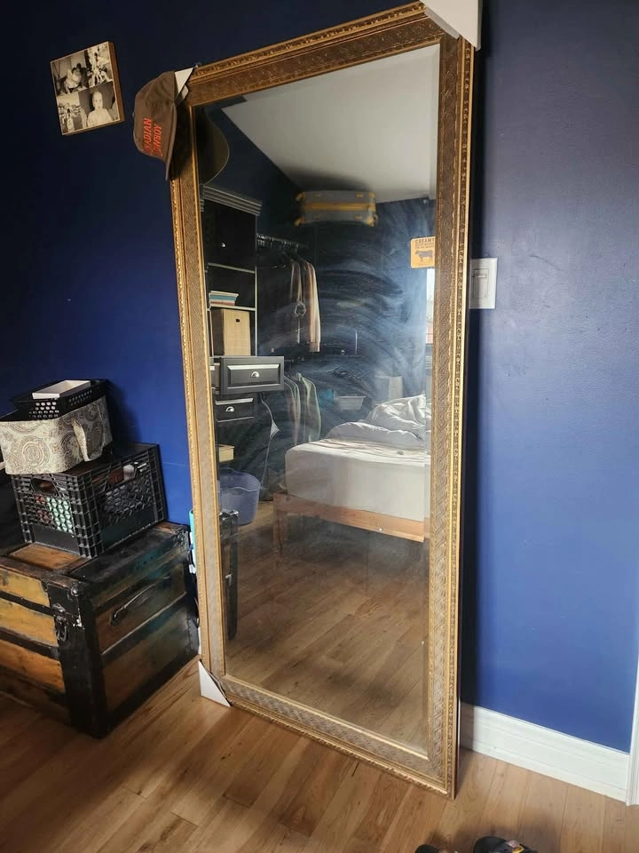 Very Large Gold Mirror - photo 3