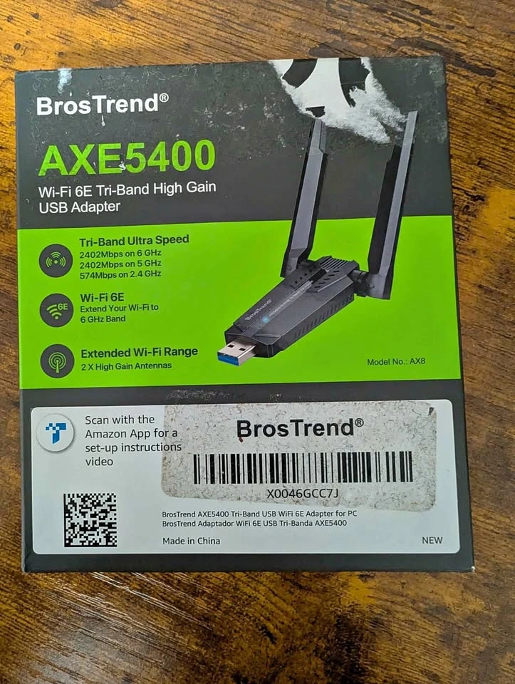 Wi-Fi Tri-Band High Gain AXE5400 Bros Trend