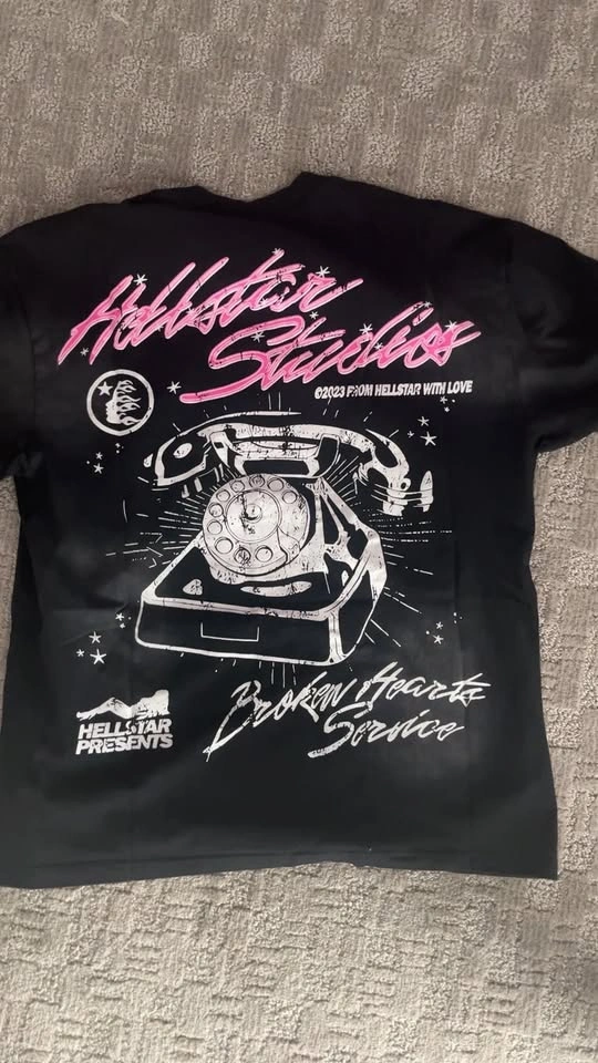 Brand new Hellstar broken hearts service shirt 100% cotton - photo 3