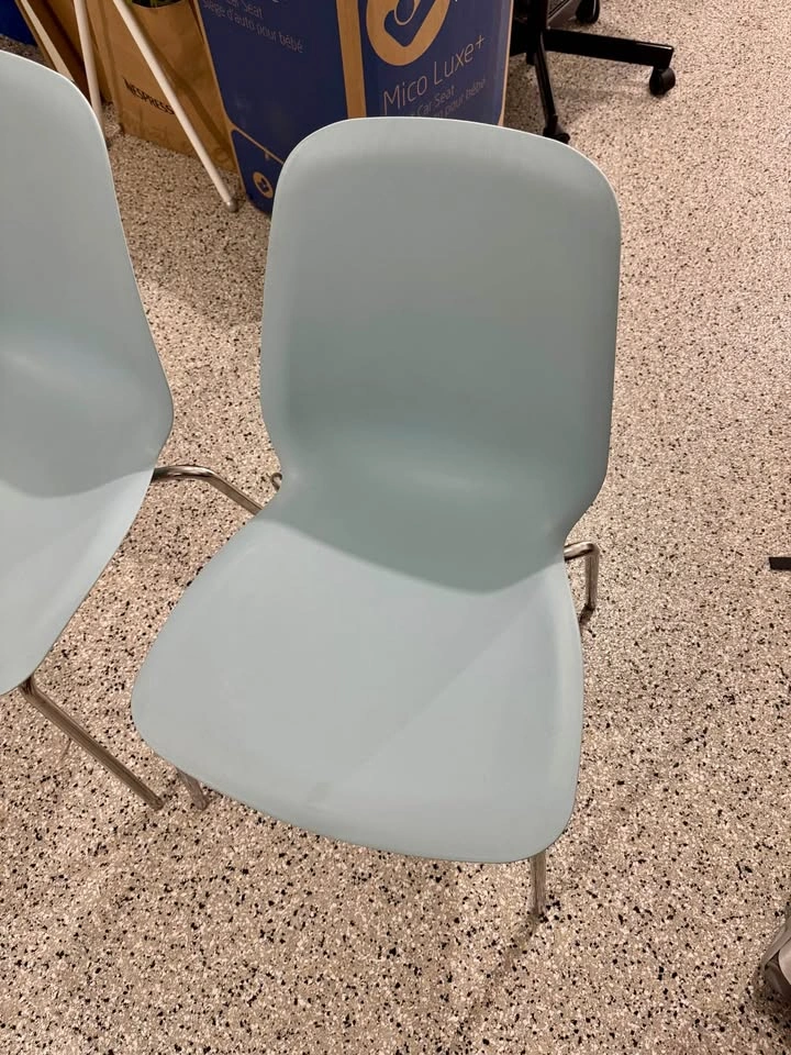 Ikea SKÅLSTA Chairs, plastic blue - photo 2