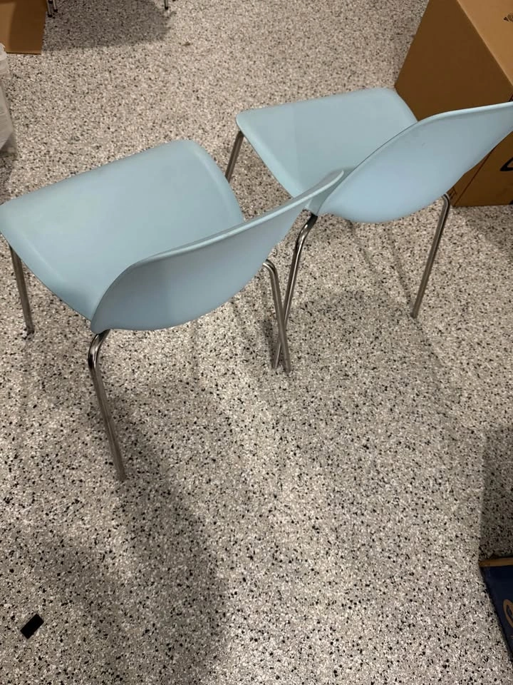 Ikea SKÅLSTA Chairs, plastic blue - photo 3