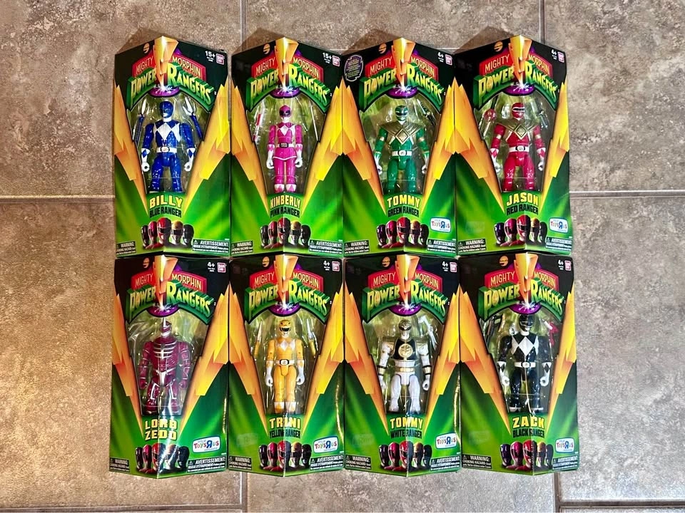 SEALED - Mighty Morphin Power Rangers Legacy 5” Figures - 8x