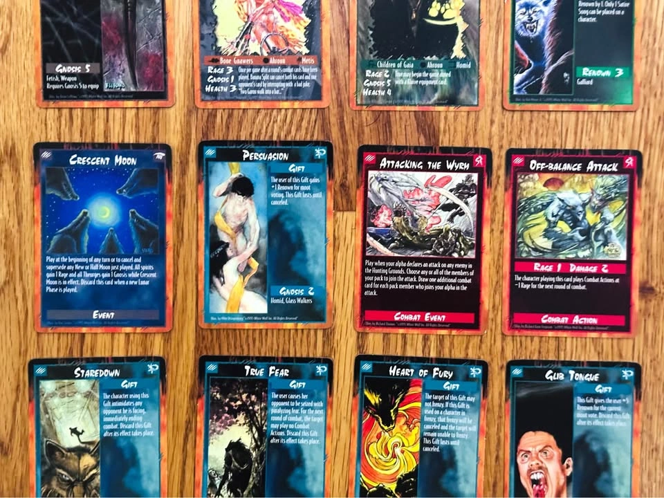 RAGE - 12 x Cards - Vintage Collectable Card Game - 1995 - photo 3