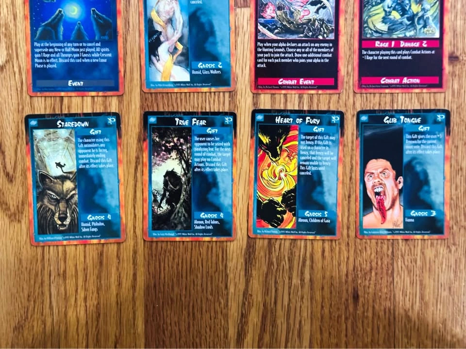 RAGE - 12 x Cards - Vintage Collectable Card Game - 1995 - photo 4