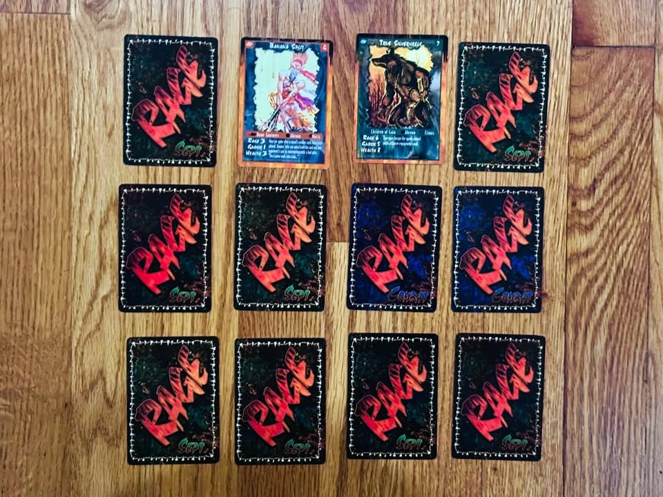 RAGE - 12 x Cards - Vintage Collectable Card Game - 1995 - photo 5