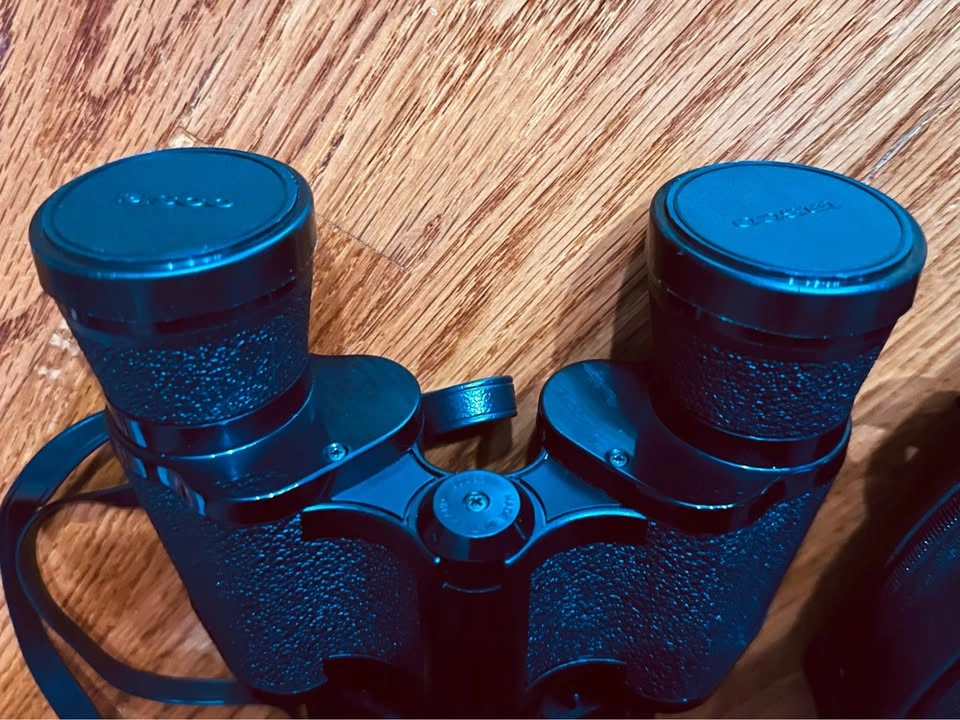 Vintage Tasco 7x35mm Wide Angle Binoculars w/ Case & Caps - photo 3