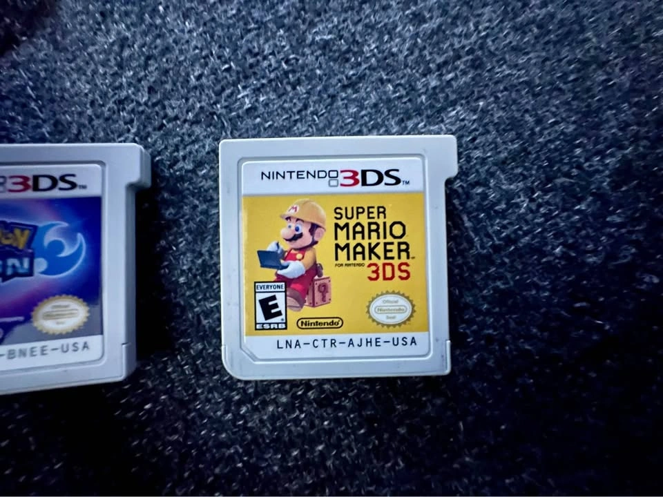 2 x Nintendo 3DS Games - Pokemon Moon & Super Mario Maker - photo 3