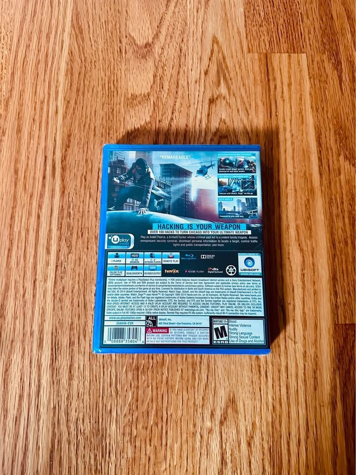 SEALED - Watch Dogs - (PS4) PlayStation 4 - BRAND NEW - photo 2