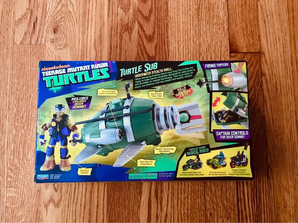 SEALED - Teenage Mutant Ninja Turtles - Turtle Sub w/ Donatello - photo 3