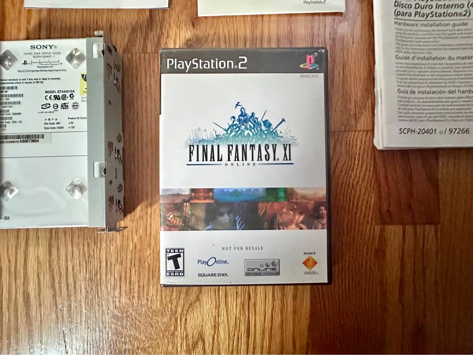 Final Fantasy XI Online - PS2 w/ Hard Drive + Sony Network Adapt - photo 2