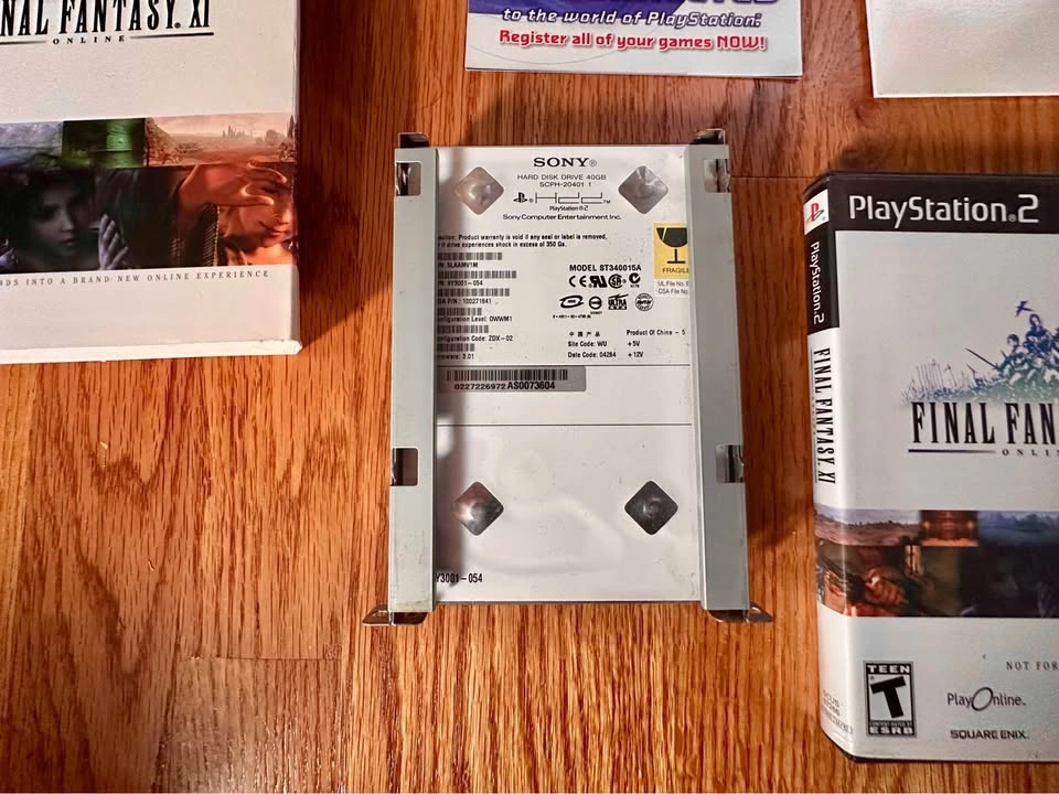 Final Fantasy XI Online - PS2 w/ Hard Drive + Sony Network Adapt - photo 3