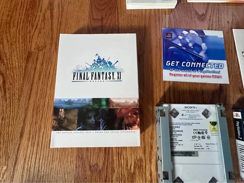 Final Fantasy XI Online - PS2 w/ Hard Drive + Sony Network Adapt - photo 4