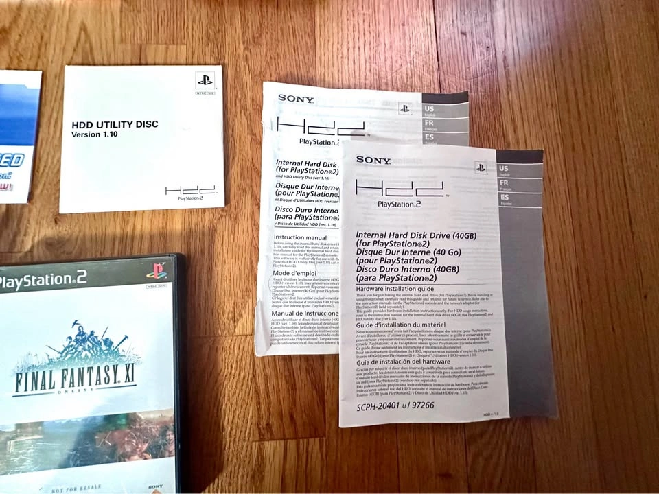 Final Fantasy XI Online - PS2 w/ Hard Drive + Sony Network Adapt - photo 5