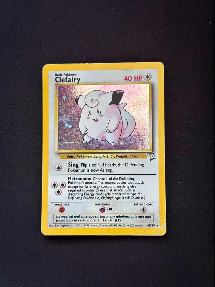 Clefary - Pokémon - Base Set 2 - Unlimited Holographic Card - 6/