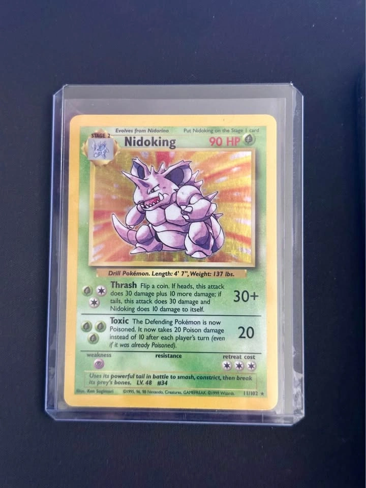 Nidoking - Pokémon - Base Set - Unlimited Holographic Card - photo 5