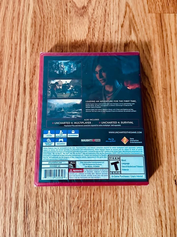 SEALED - Uncharted: The Lost Legacy - PS4 Game - BRAND NEW - photo 2