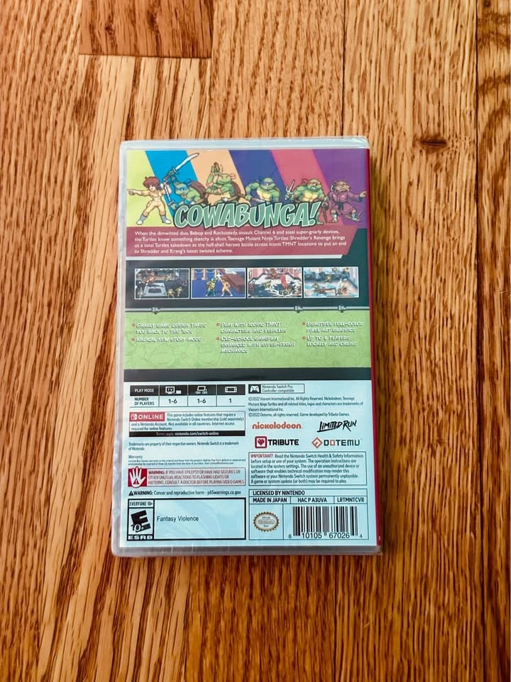 SEALED - Nintendo Switch - Teenage Mutant Ninja Turtles: Shredde - photo 2