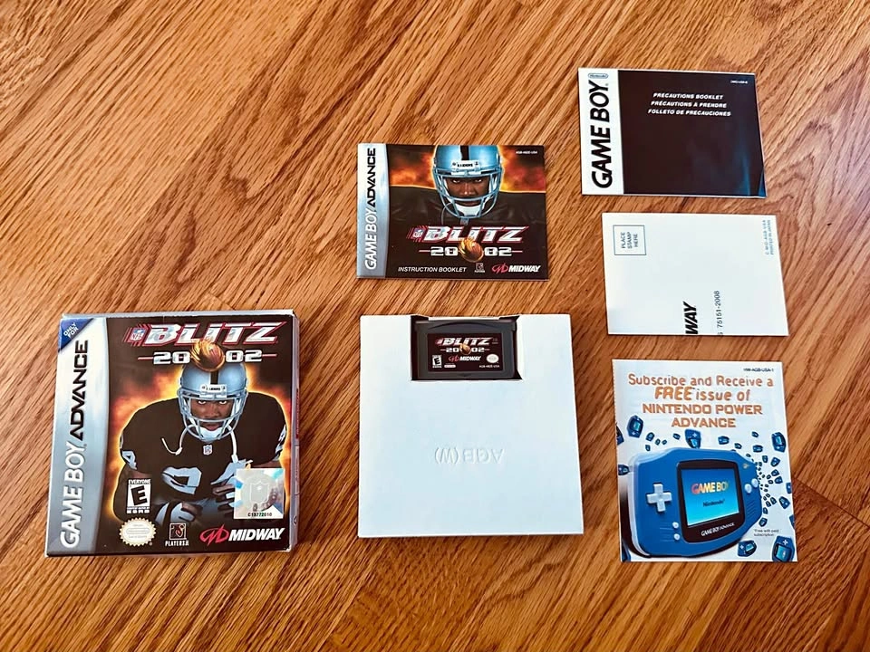 NFL Blitz 2002 - Nintendo Game Boy Advance w/ Box & Manual