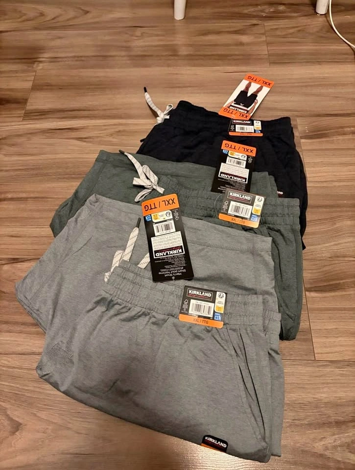 Men’s Kirkland Drawstring Lounge Shorts - Grey, Sage, Navy