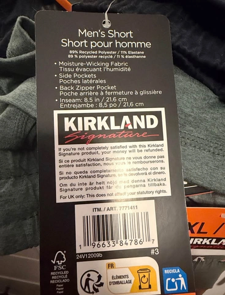 Men’s Kirkland Drawstring Lounge Shorts - Grey, Sage, Navy - photo 5