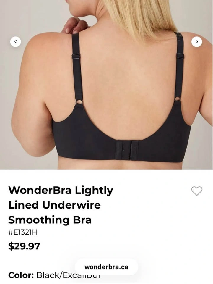 Wonderbra Underwire Bra Paris Nude and Black Lace - photo 3