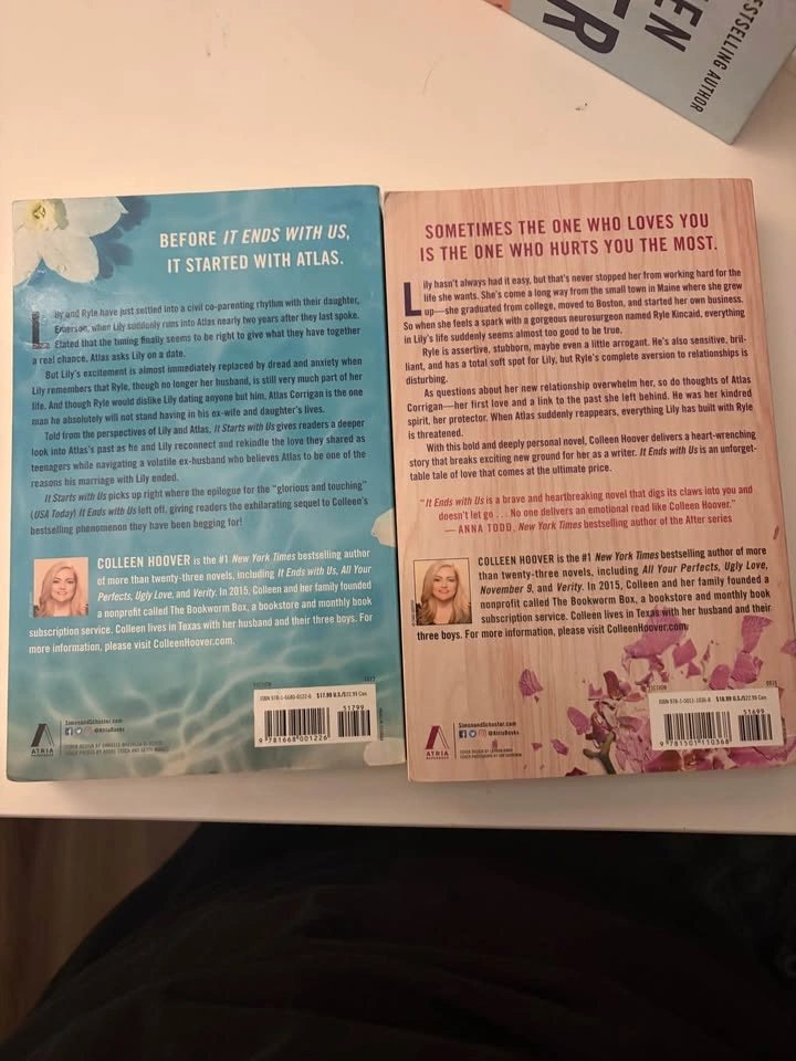 Colleen Hoover It Ends With Us & It Starts With Us Box Set - photo 4