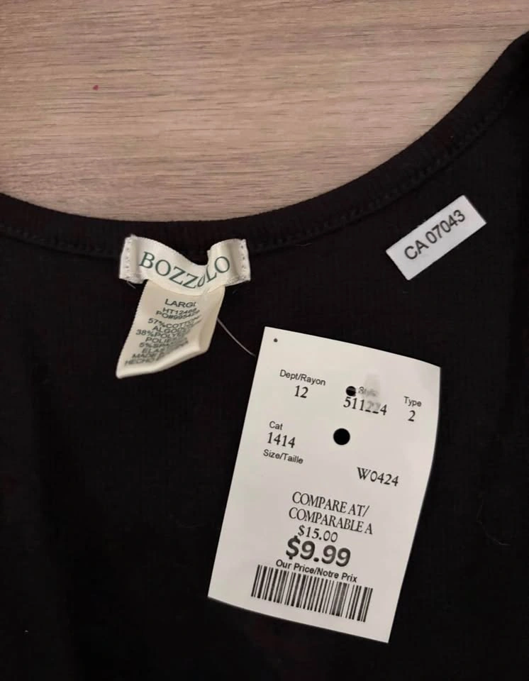 Bozzolo Black Crop Tank Top - photo 2