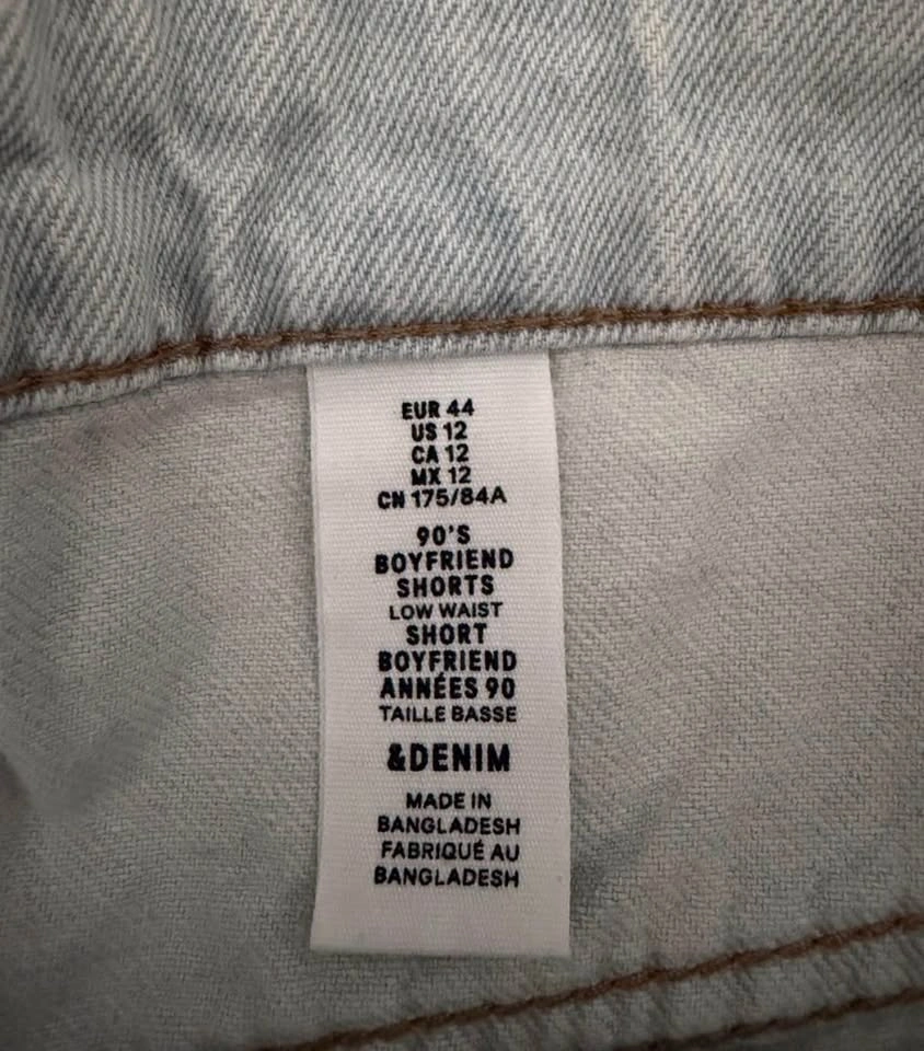 &Denim 90's Boyfriend Shorts Size 12 - photo 2