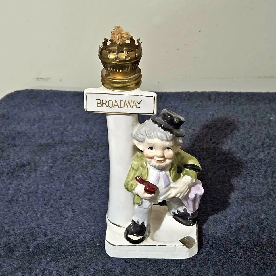 Vintage Japanese Broadway Streetlamp Figurine Lamp / Ashtray