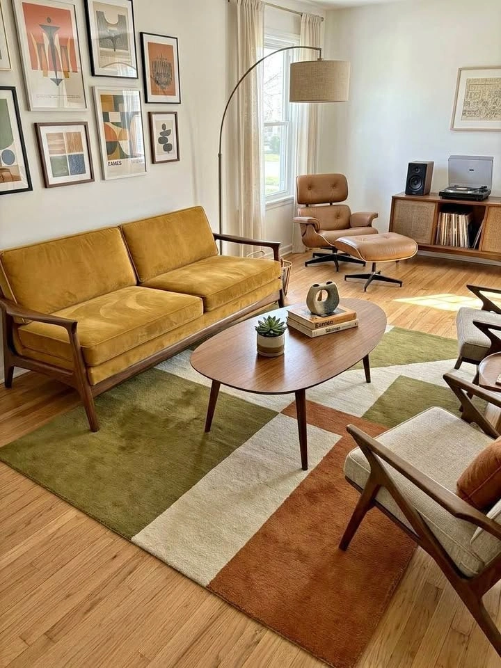 Mid-Century Modern Teardrop Coffee Table