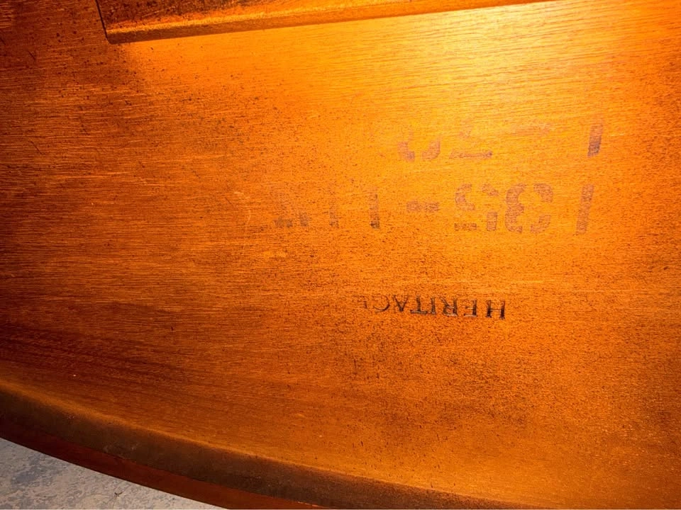 Restored Vintage Heritage Starburst & Burlwood Coffee Table - photo 2
