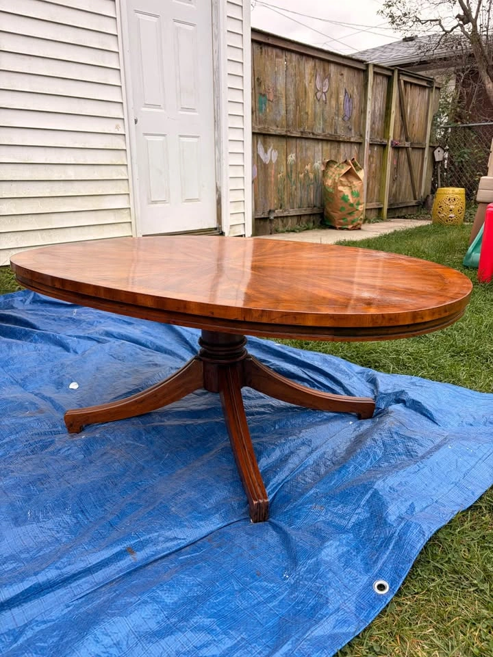 Restored Vintage Heritage Starburst & Burlwood Coffee Table - photo 5