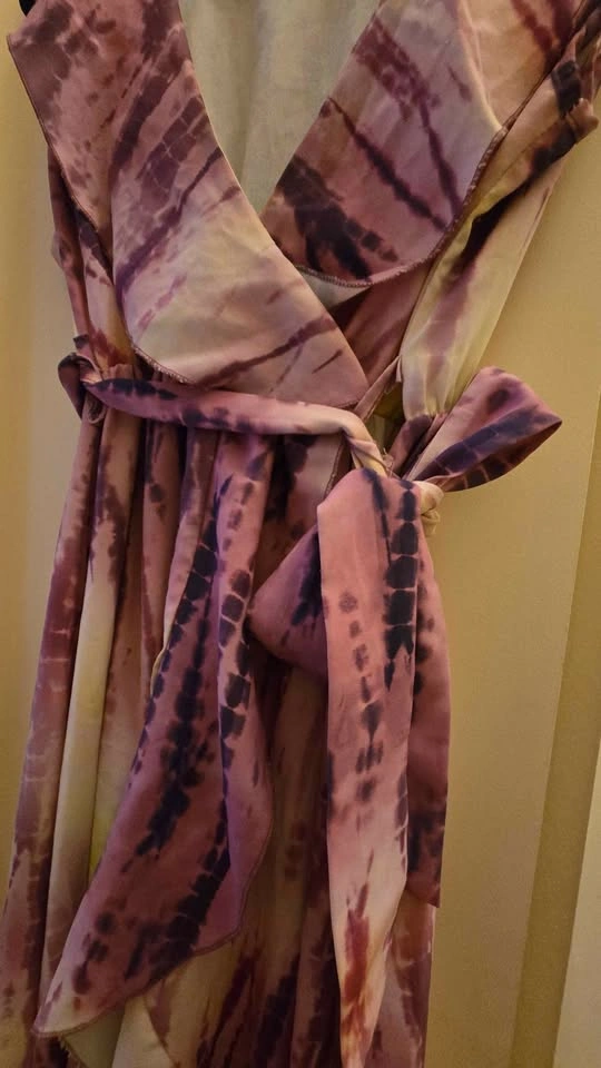 Vintage Romantic Ruffled Wrap Dress Spain Medium - photo 3