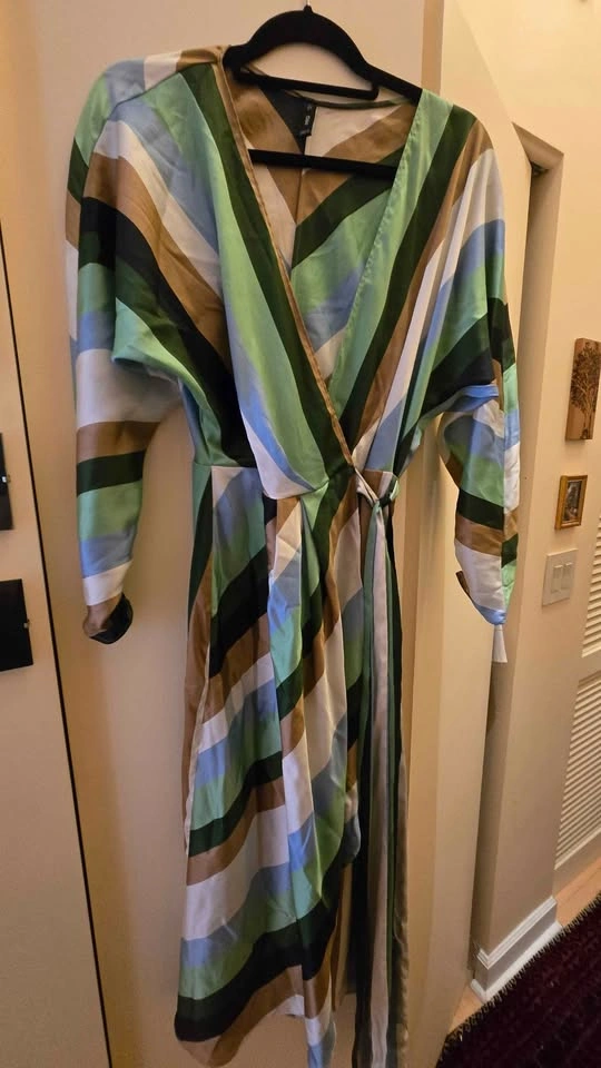 Vintage Mango Wrap Dress Medium - photo 2