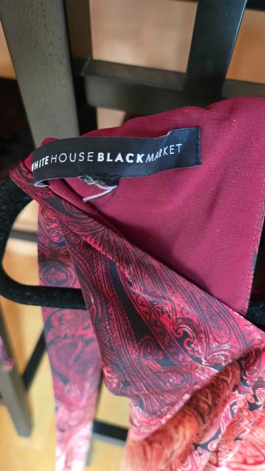 Boho Ombre White House Black Market Paisley Top Medium - photo 3